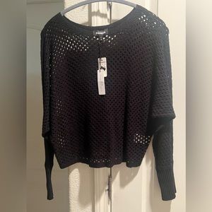 Express layering sweater- Black Brand new with tags